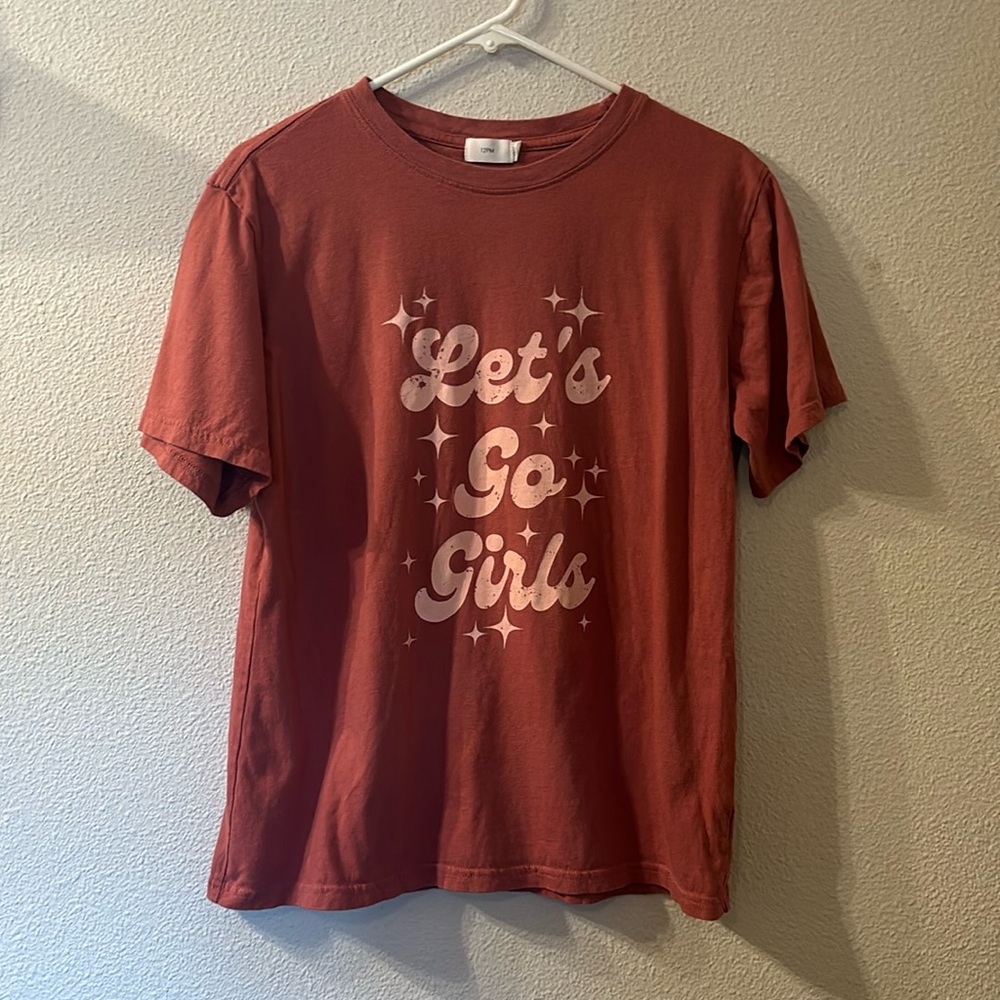 12PM “Let’s Go Girls” graphic tee size medium